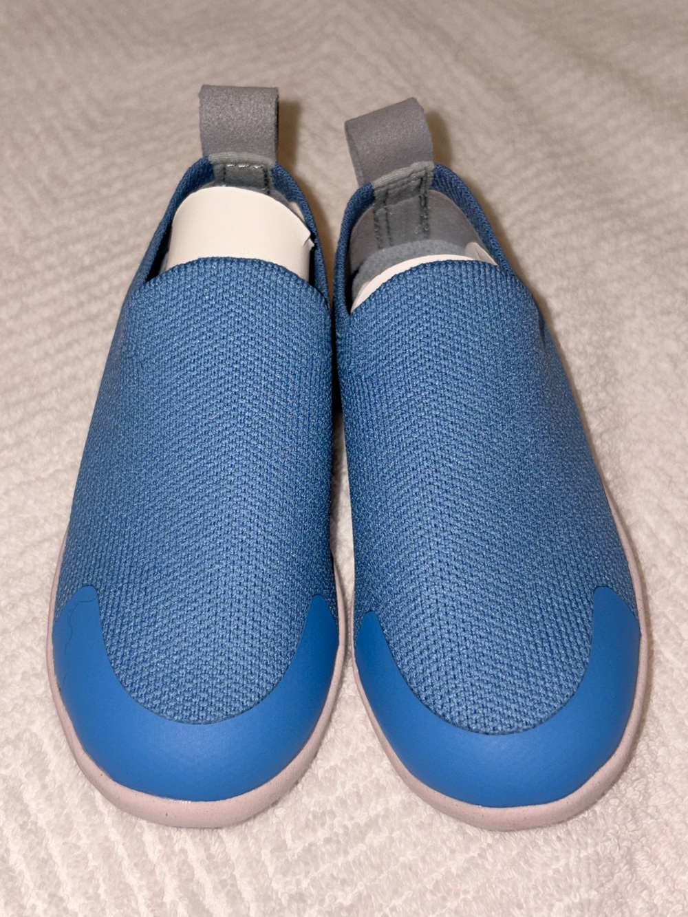 Kids Slip-On Breathable Sneakers in Denim Blue